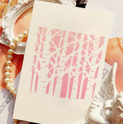 Forest Tree Stencil