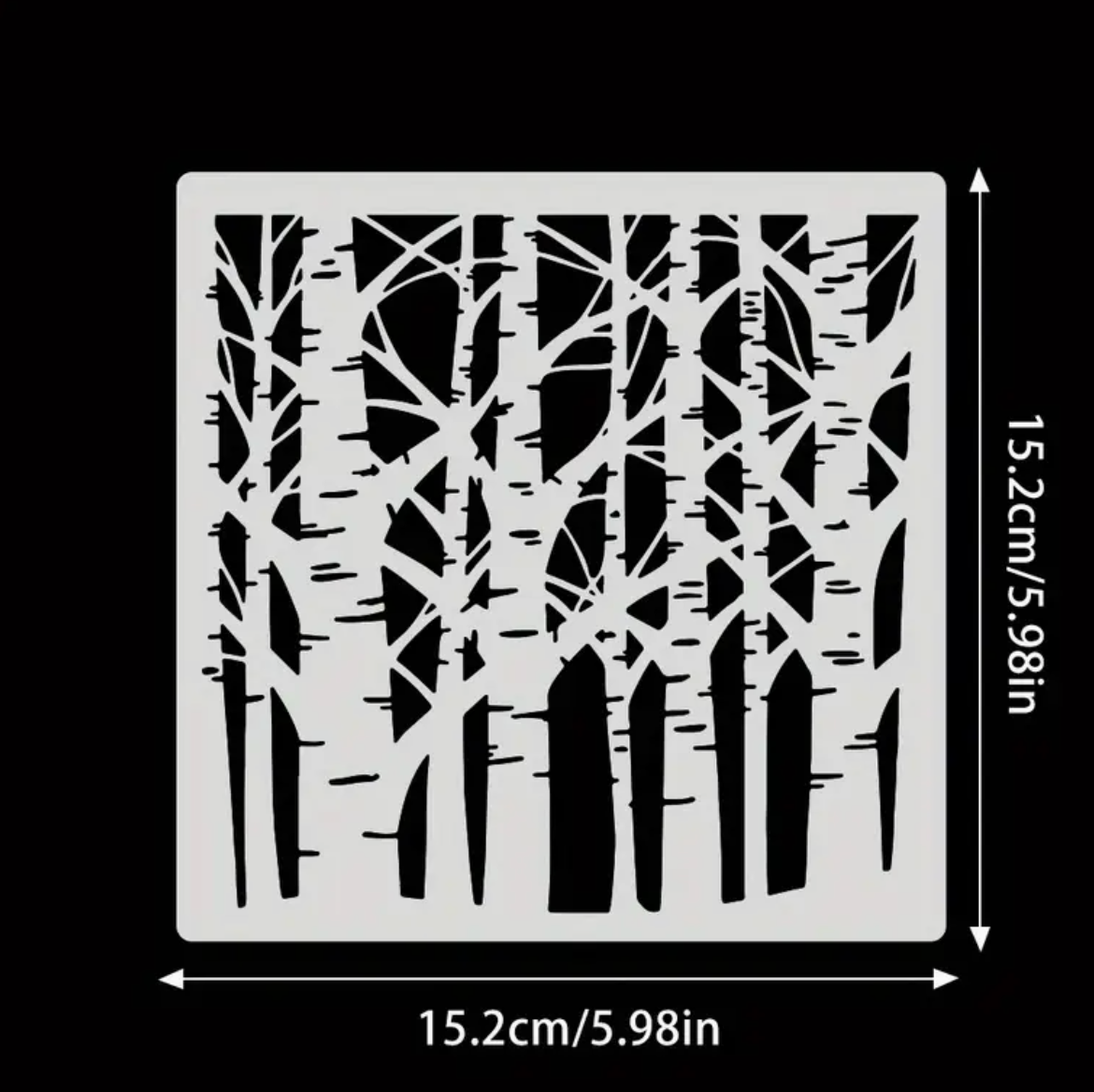 Forest Tree Stencil