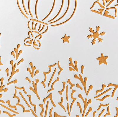 Christmas Hanging Ornaments Stencil