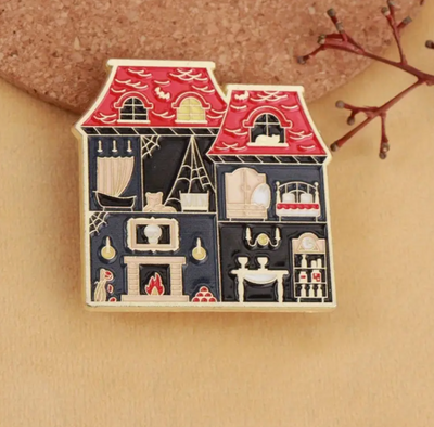 Mysterious Gothic House Pin