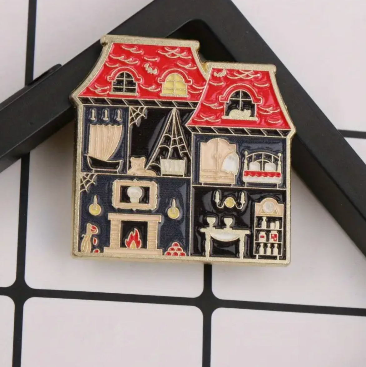 Mysterious Gothic House Pin
