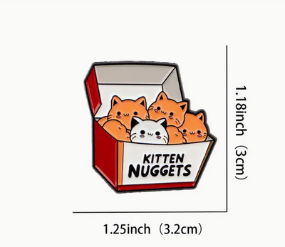 Kitten Nuggets Cat Pin
