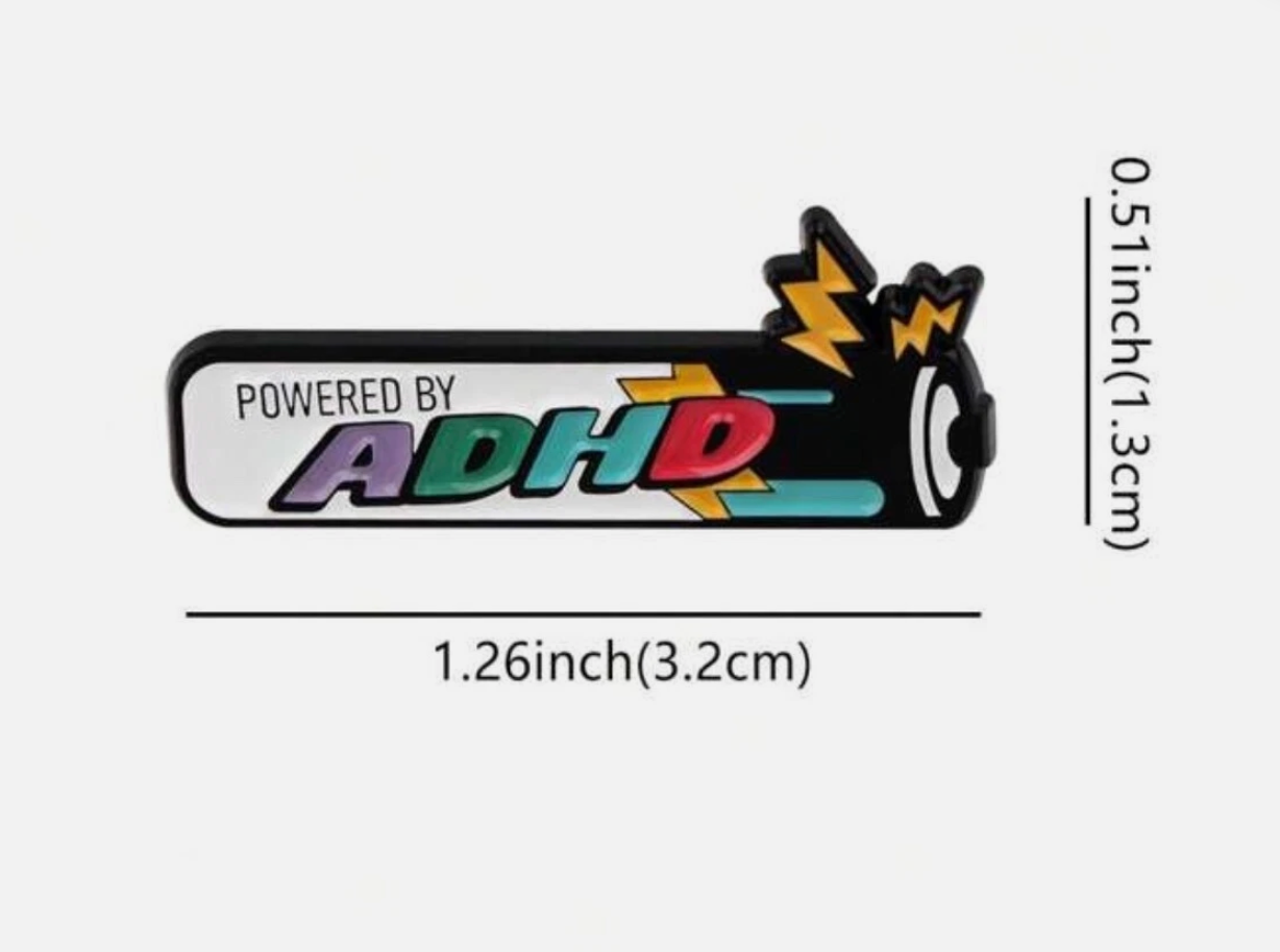 Powered By ADHD Pin