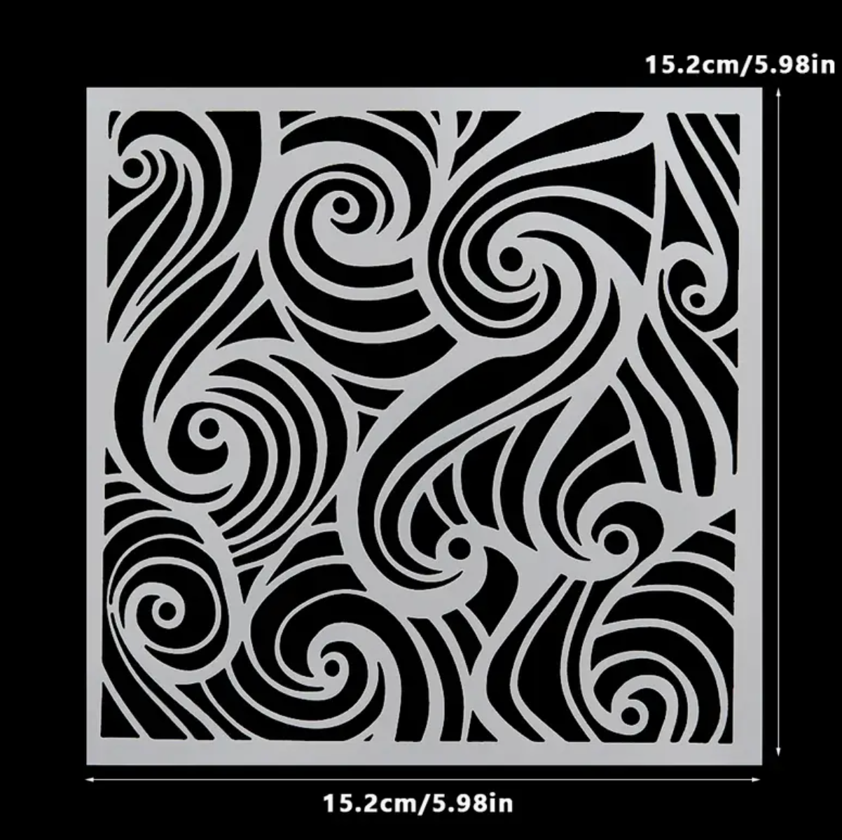Sea Wave Plastic Stencil