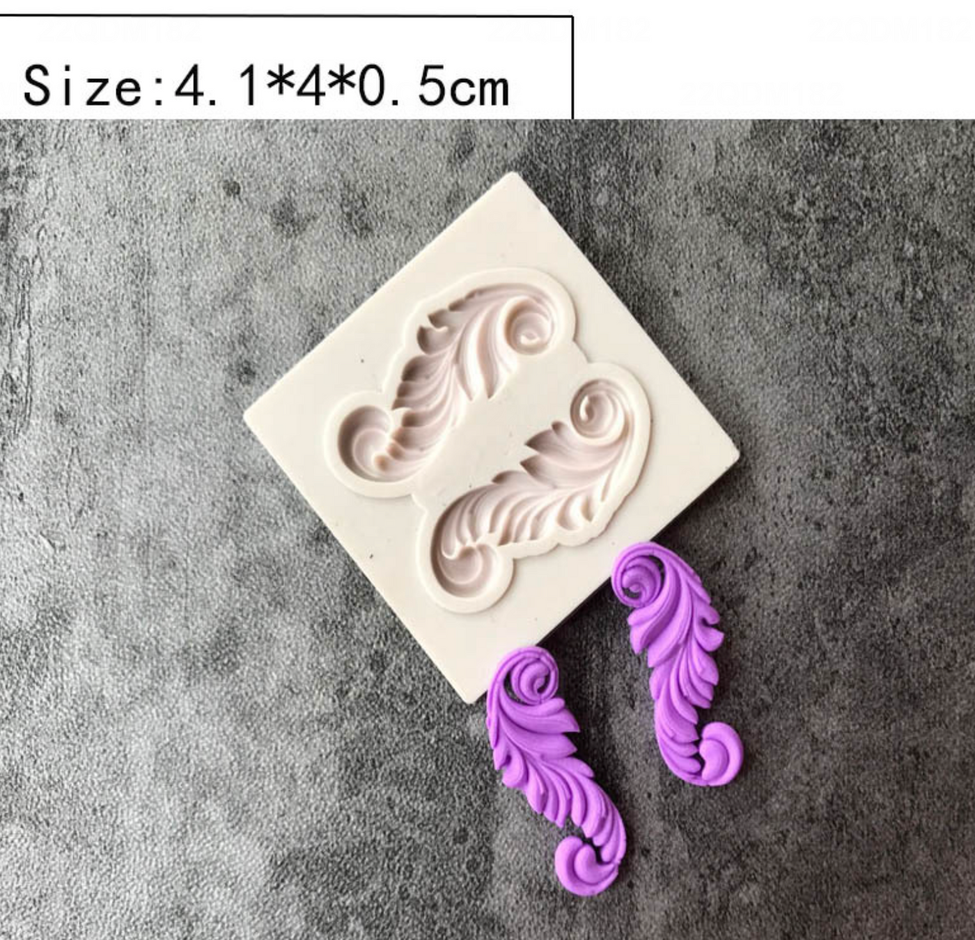 Vintage Baroque Fondant Mould