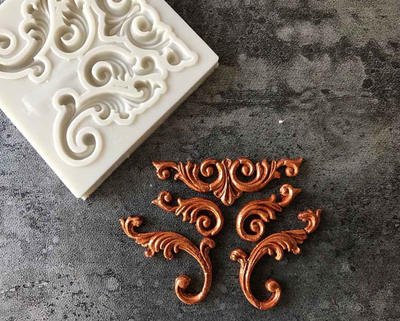 Vintage Baroque Fondant Mould