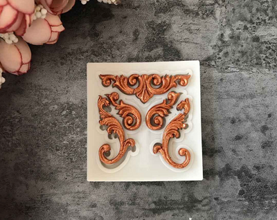 Vintage Baroque Fondant Mould