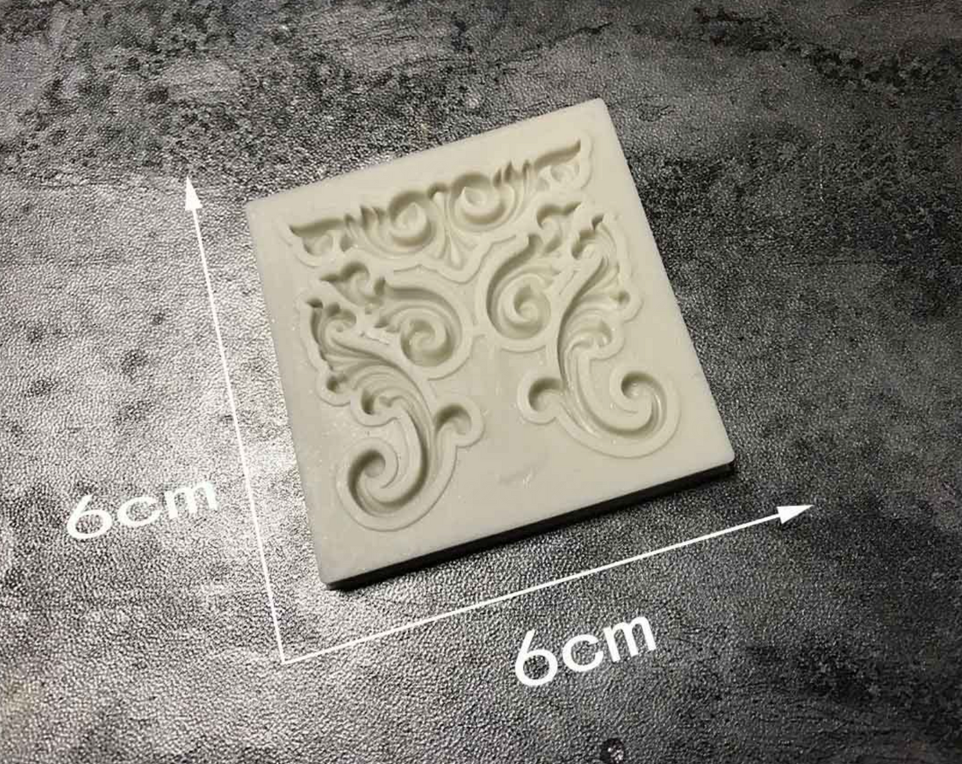 Vintage Baroque Fondant Mould