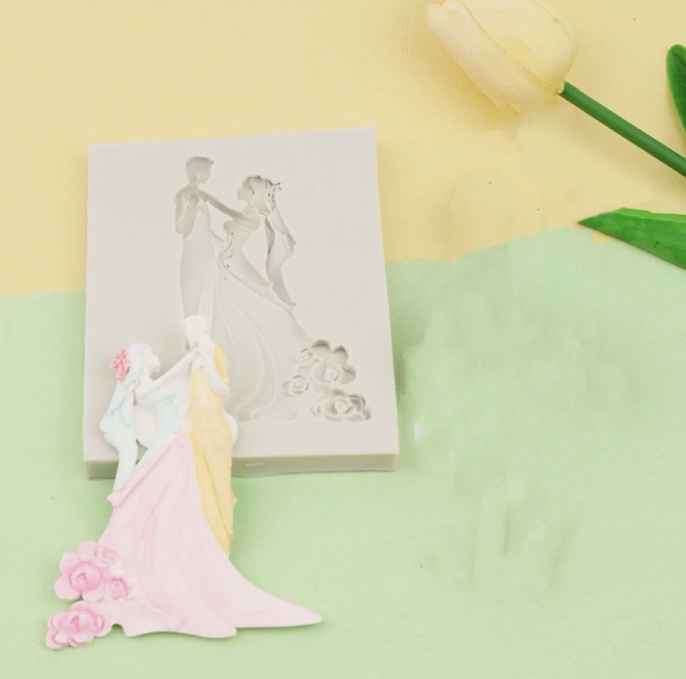 Wedding Bride & Broom Fondant Mould