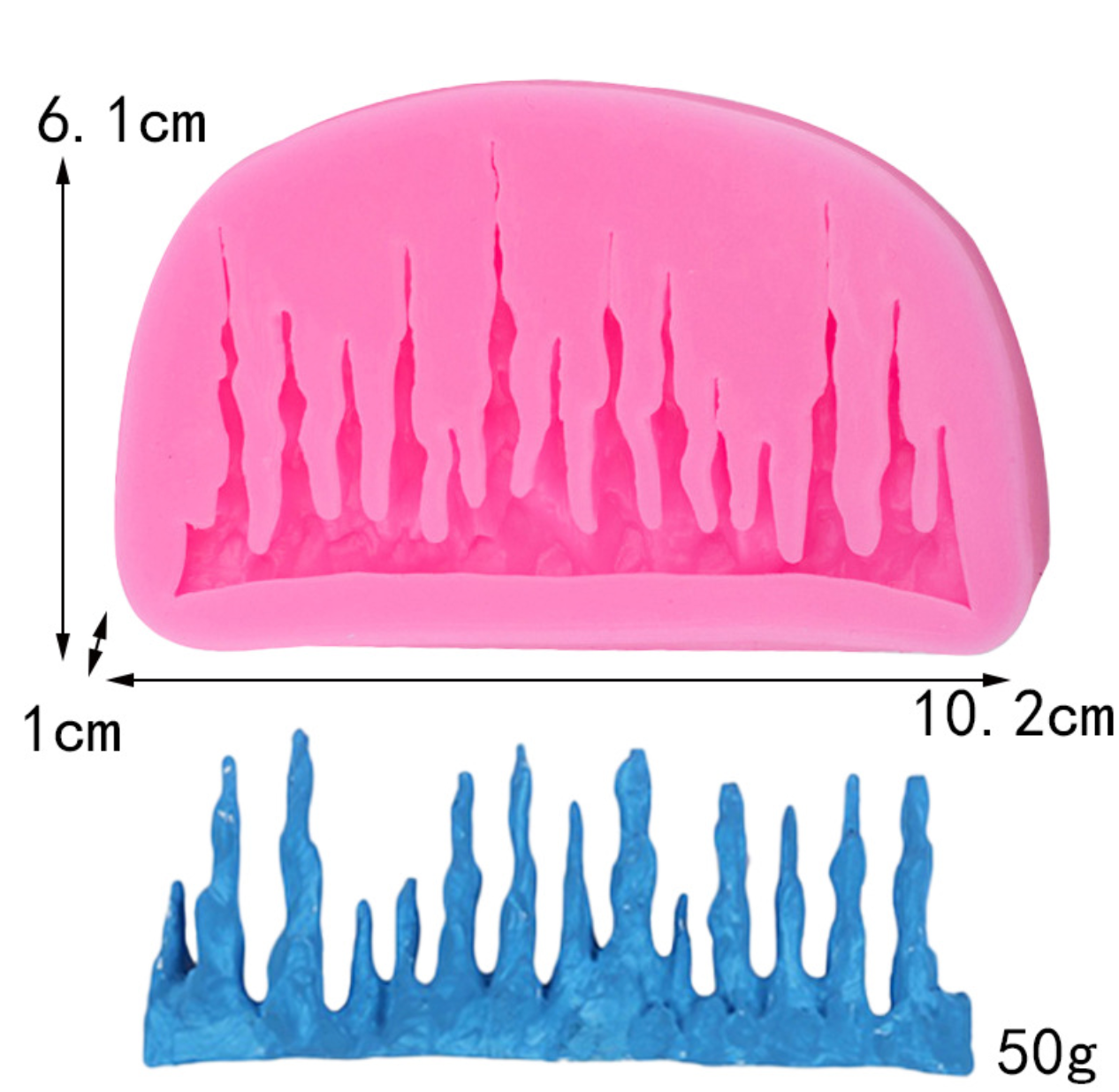 Icicles Silicone Mould