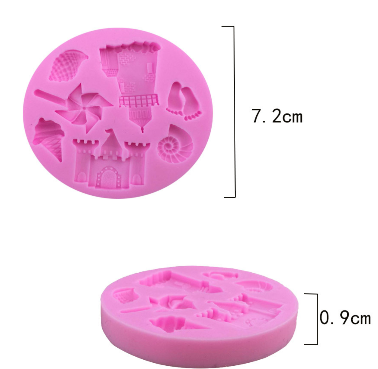 Windmill Castle Fondant Mould