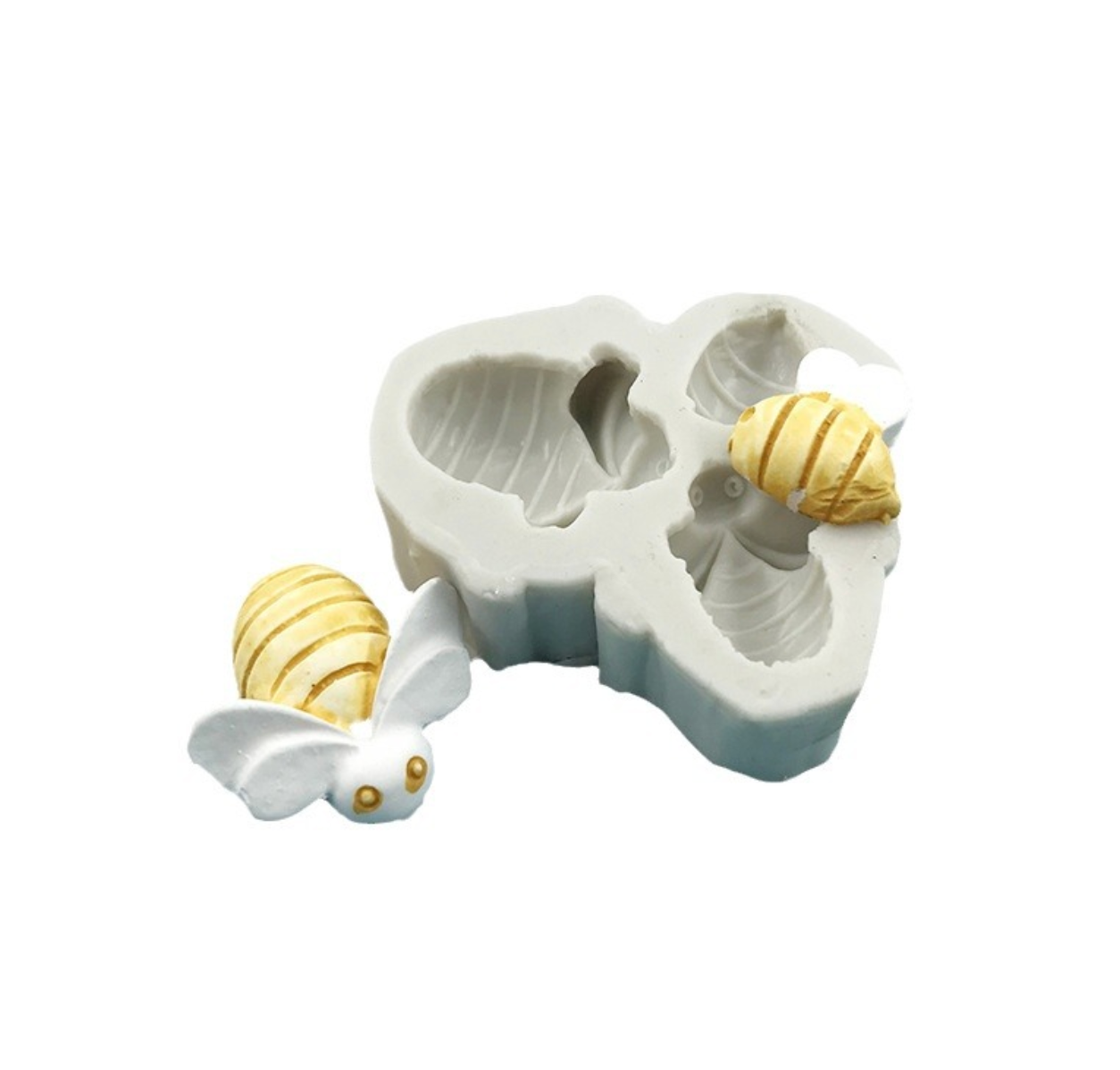 3 Pcs Bee Fondant Mould