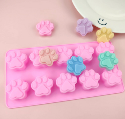 10 Cells Paw Silicone Mould