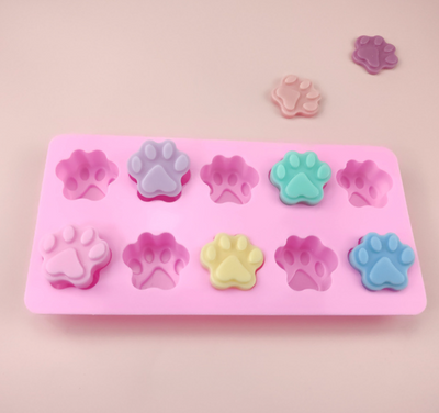 10 Cells Paw Silicone Mould