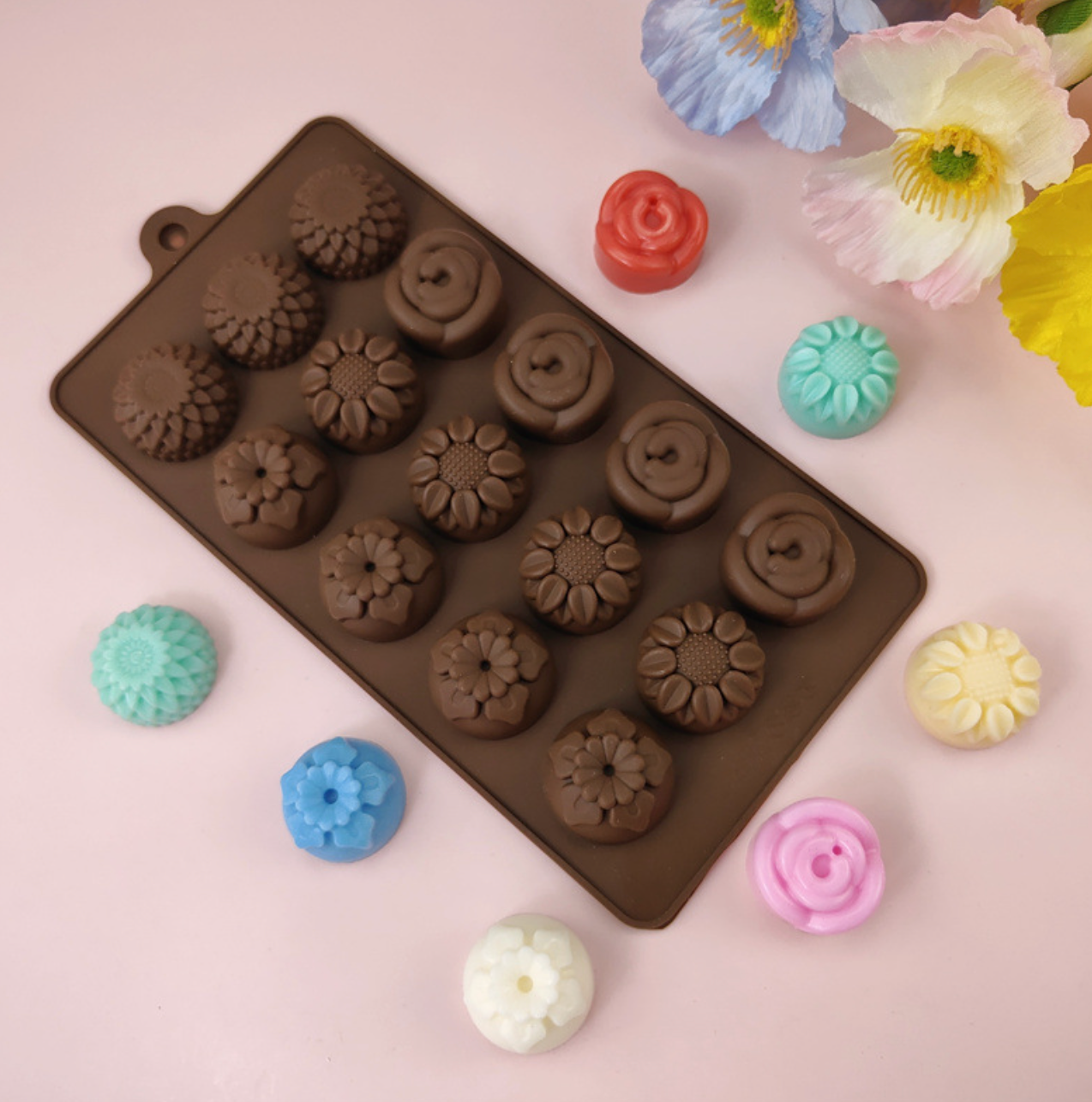 Flowers Chocolate Mould