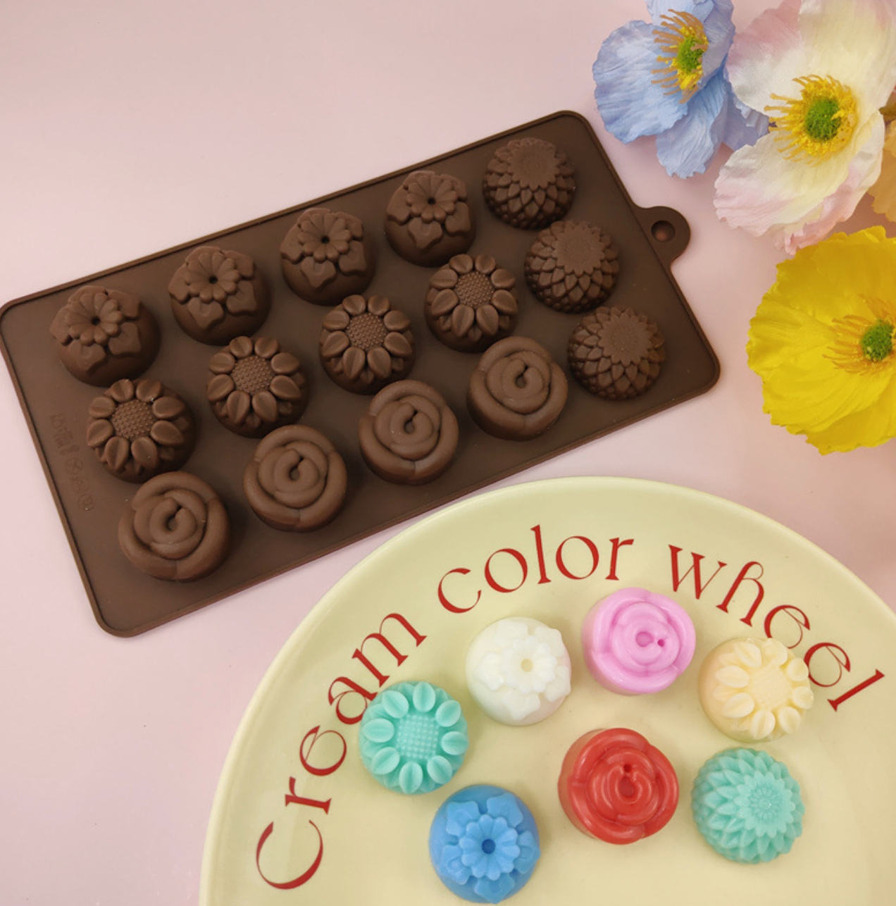 Flowers Chocolate Mould