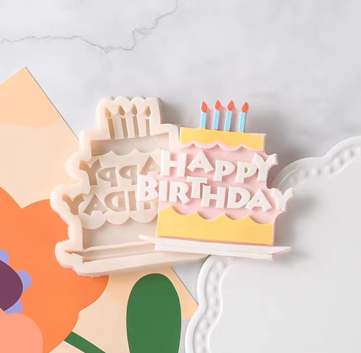 Happy Birthday Fondant Mould