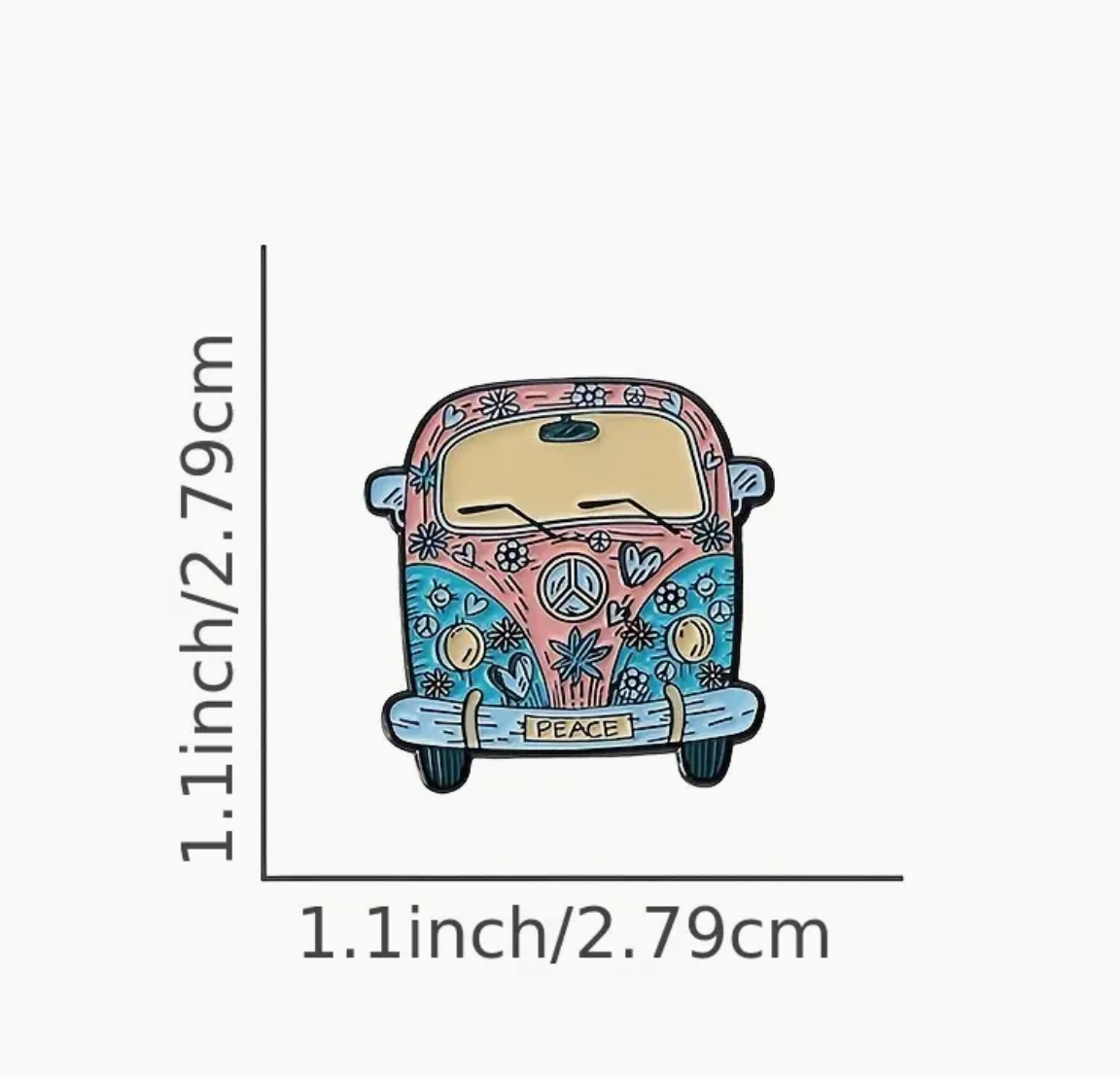 Cartoon Bus Pin