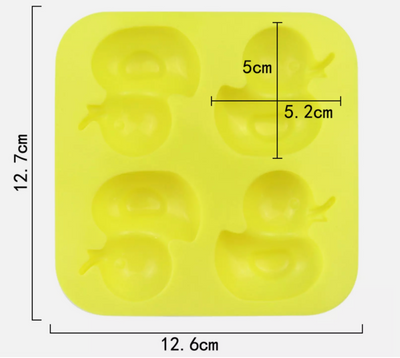 4 Cells Duck Silicone Mould