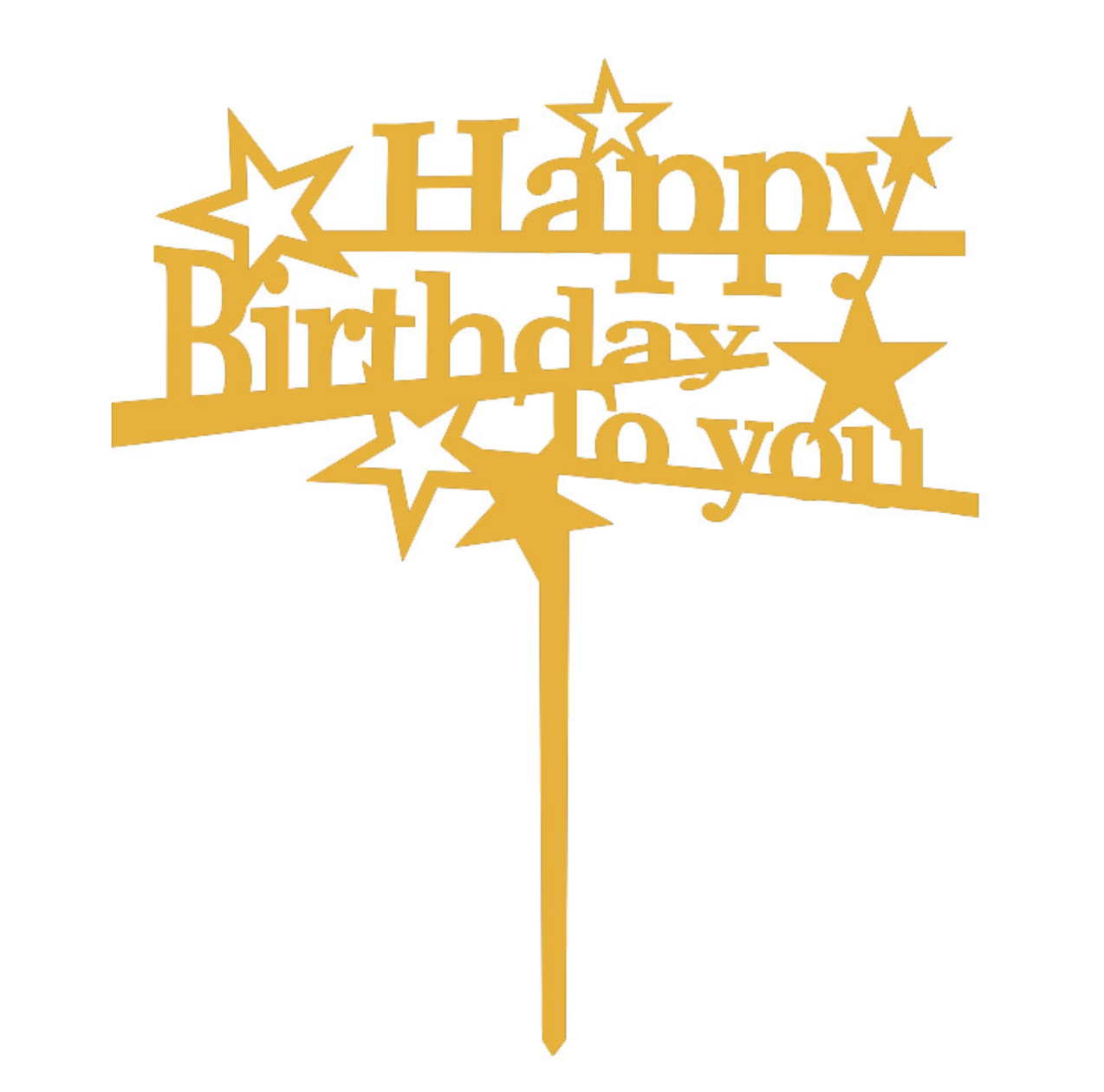 Star Happy Birthday Topper