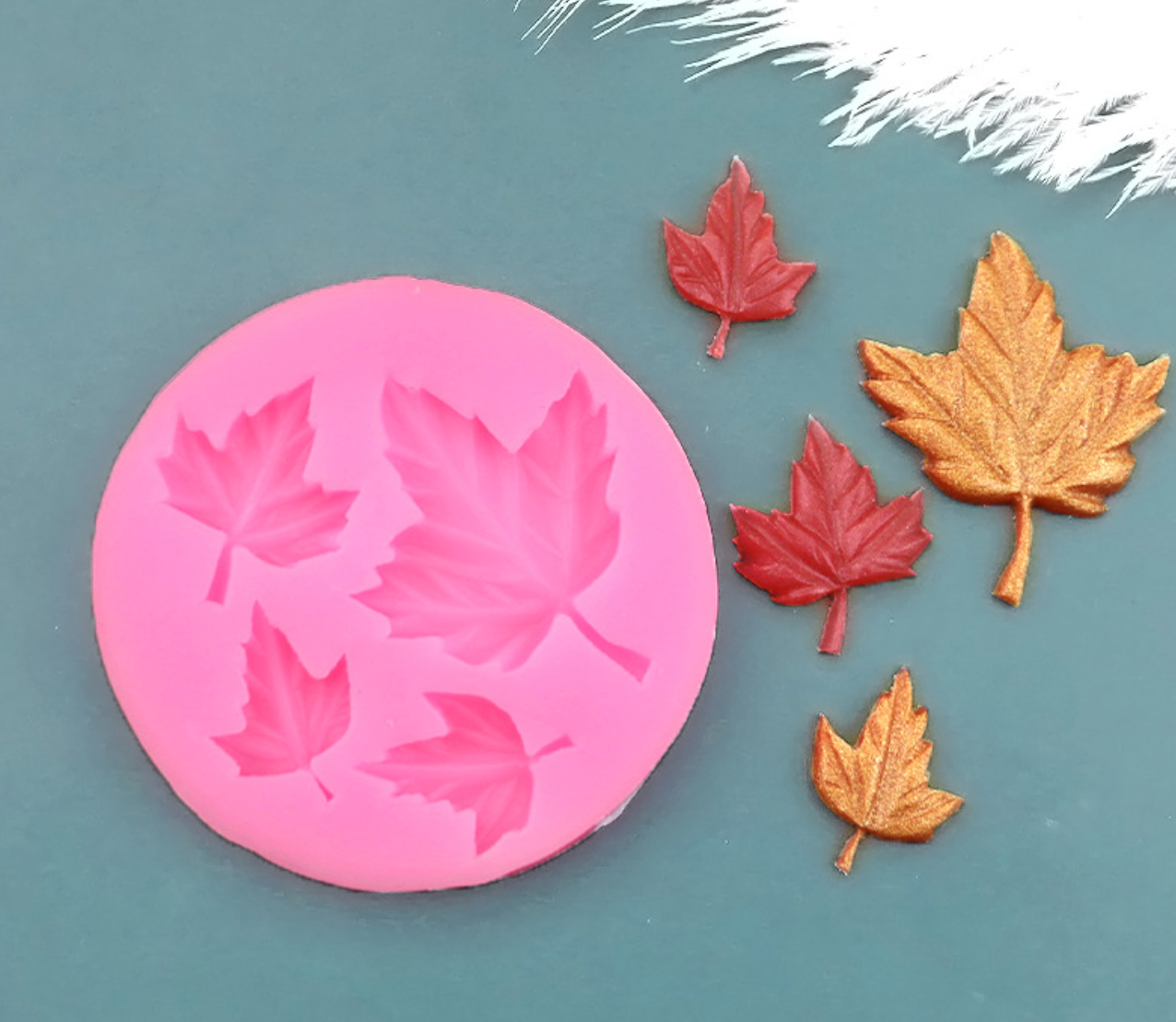 Maple Leaves Fondant Mould