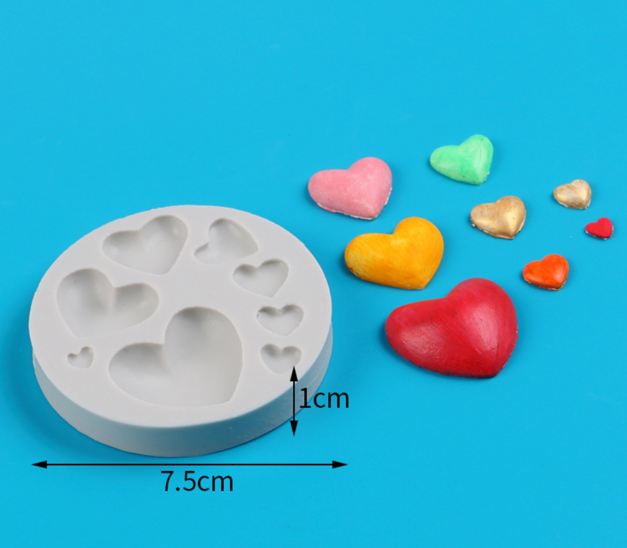 Hearts Fondant Mould