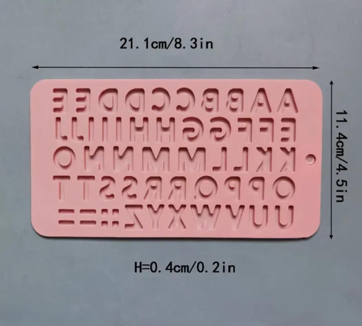 Alphabet Chocolate Mould
