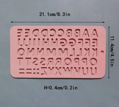 Alphabet Chocolate Mould