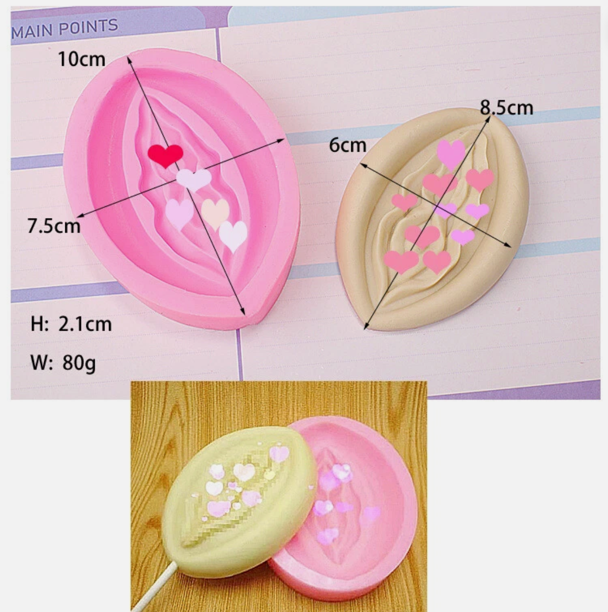 Vaginal Fondant Mould