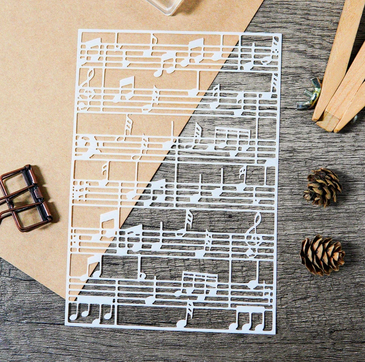 Musical Notes Stencil