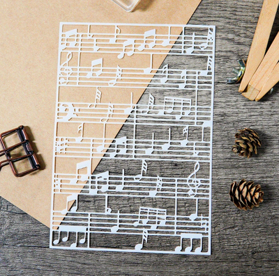 Musical Notes Stencil