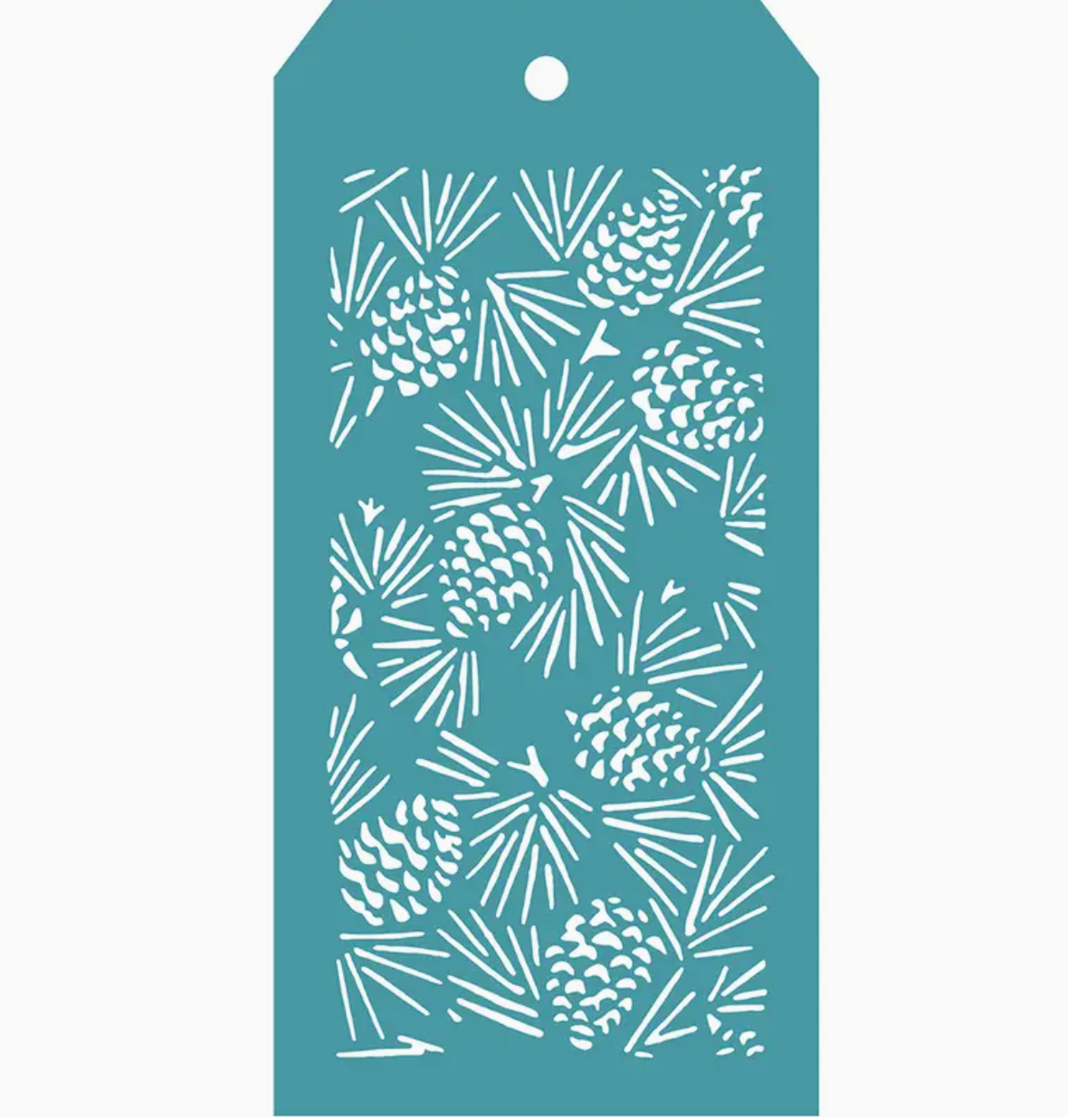 Pine Leaves & Cone Stencil