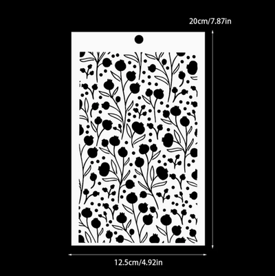 Seed Branches Stencil