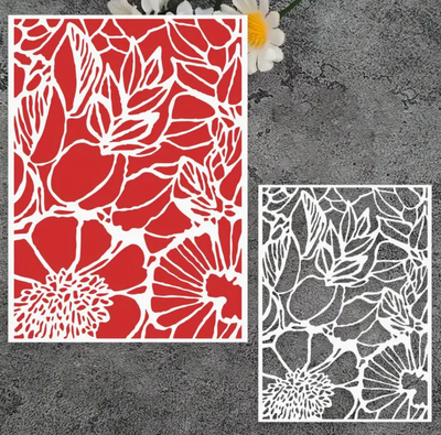 Flower Plastic Stencil