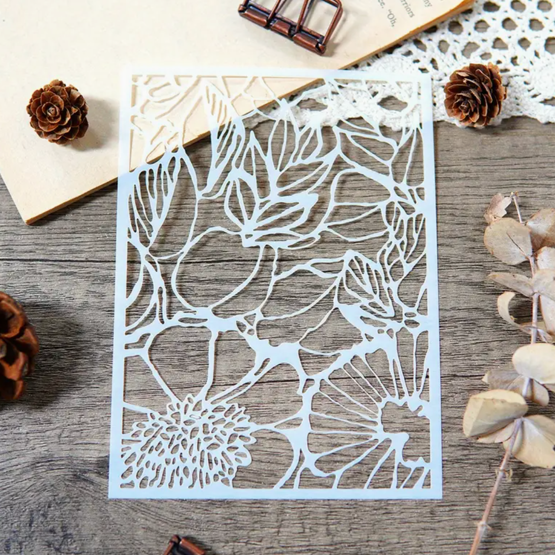 Flower Plastic Stencil