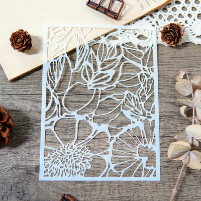 Flower Plastic Stencil