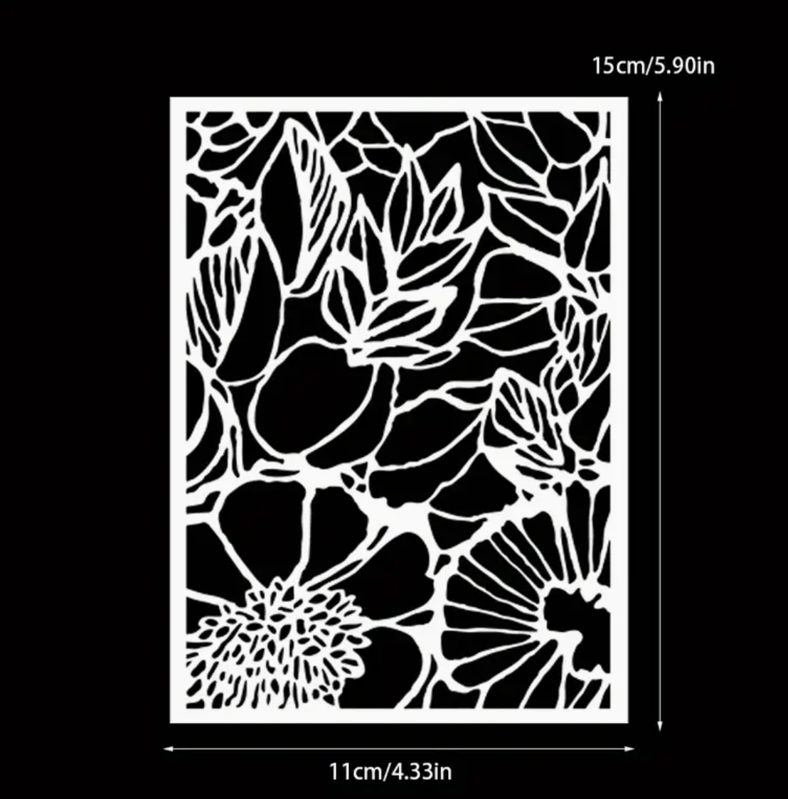 Flower Plastic Stencil