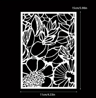 Flower Plastic Stencil