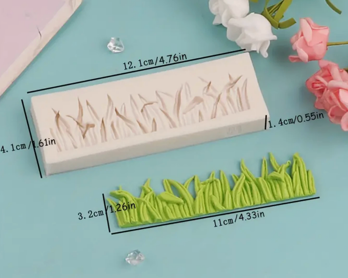 Grass Fondant Mould