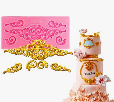Vintage Boarder Fondant Mould