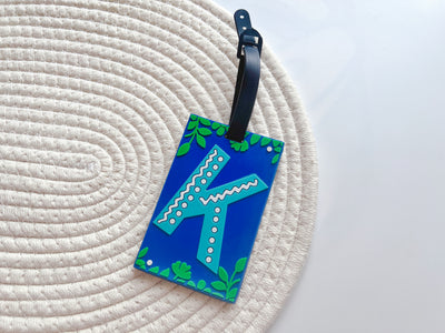 Letter K  Luggage Tag