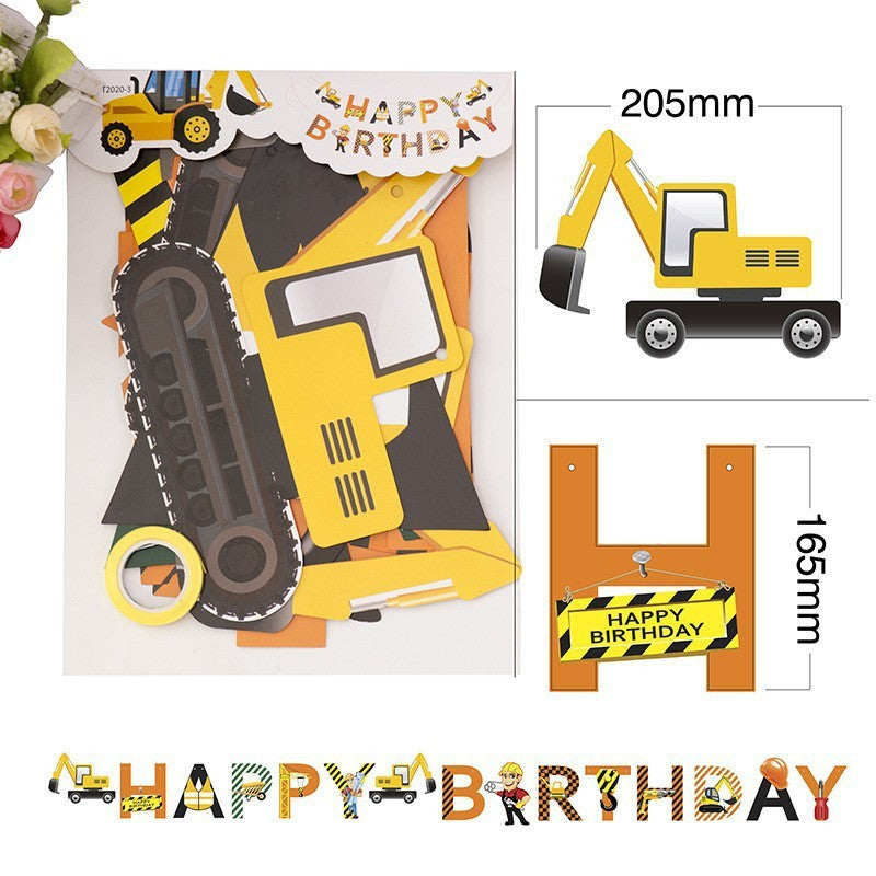 Construction Birthday Banner