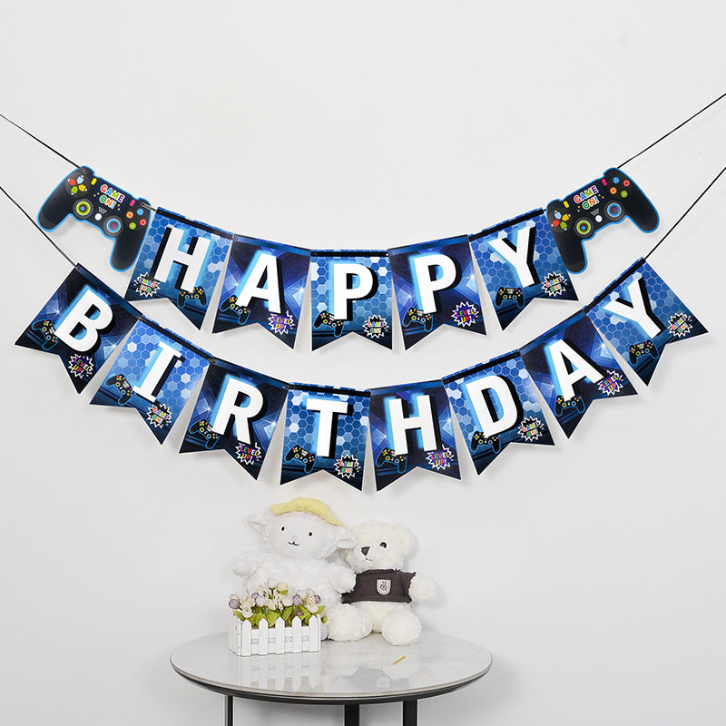 Game Theme Birthday Banner