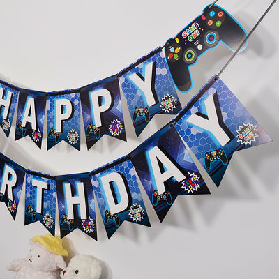 Game Theme Birthday Banner