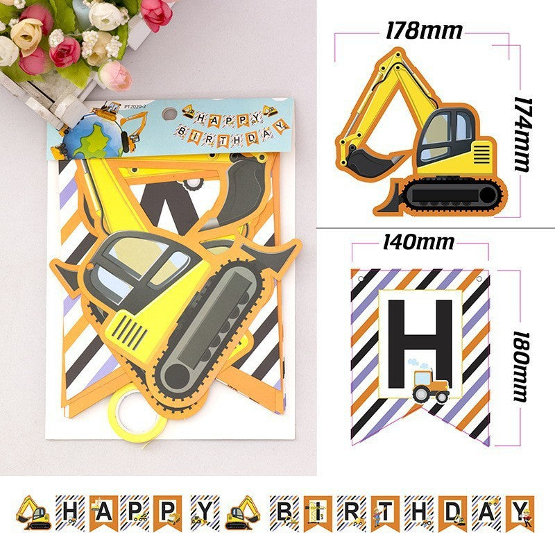 Construction Birthday Banner