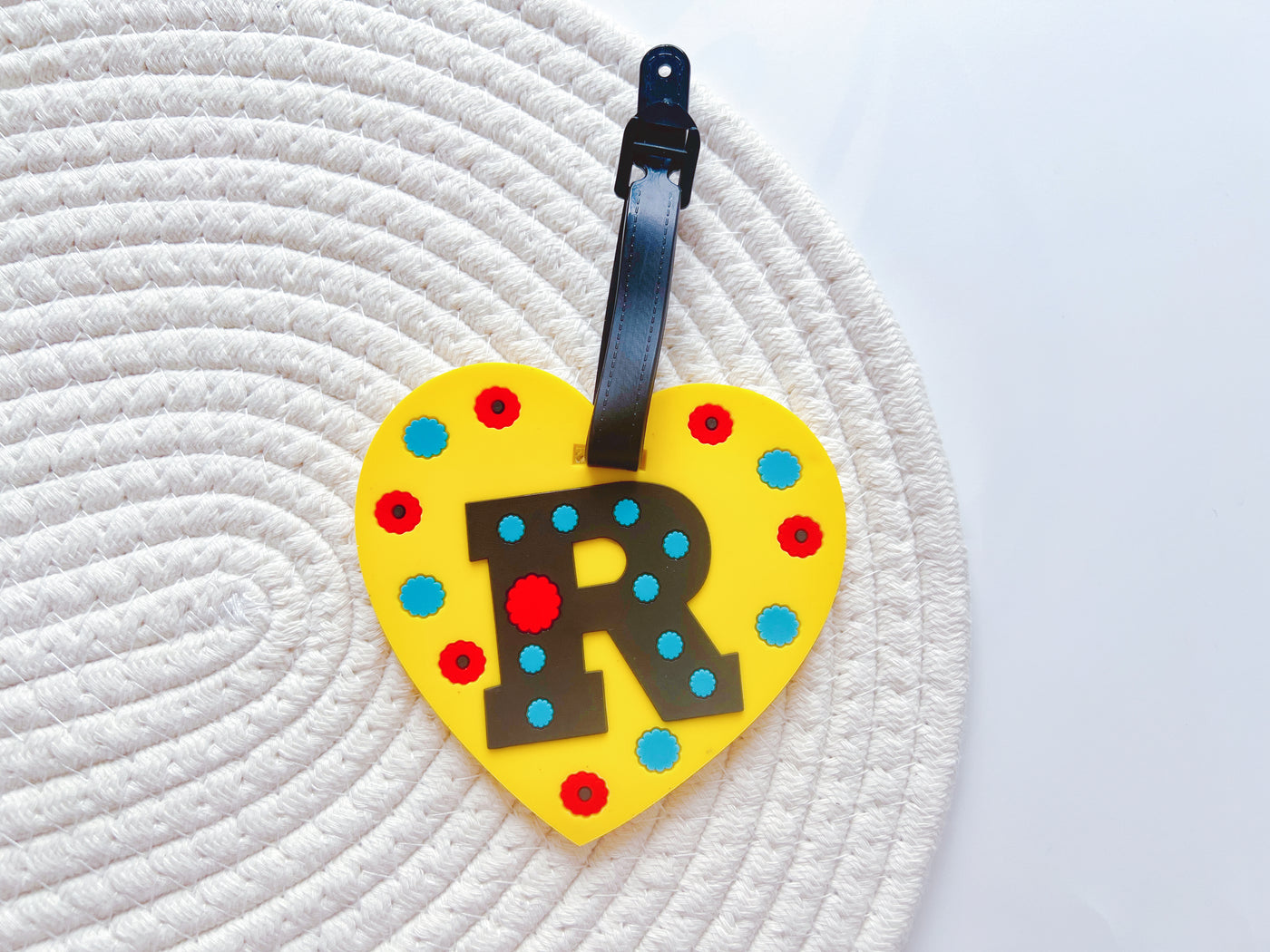 Letter R Luggage Tag
