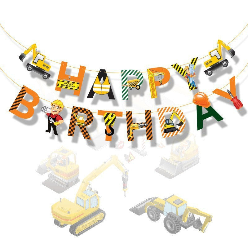 Construction Birthday Banner