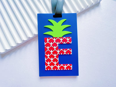 Letter E Luggage tag 