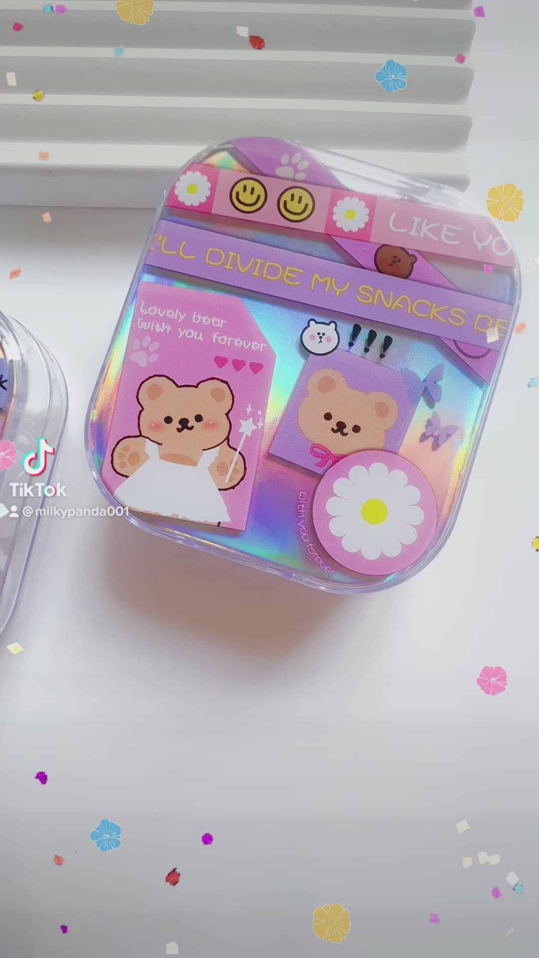 Bear Contact Lenses Case Set 