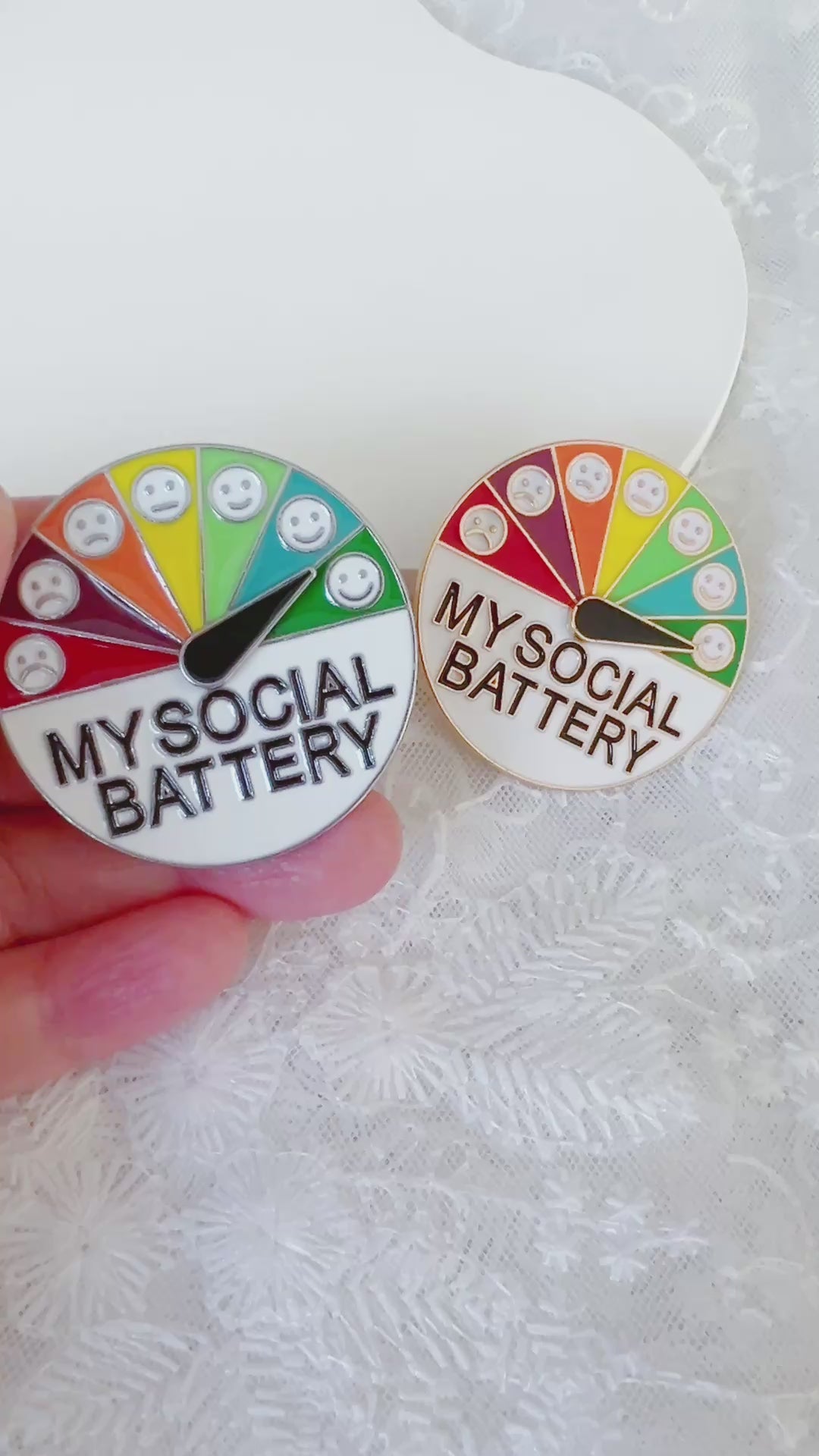 My Social Battery Pin